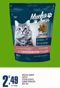 Splendidi e Splendenti Mucho amor gatto sterilizzato carni bianche offerta