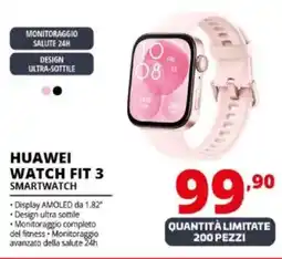 Comet Huawei watch fit 3 smartwatch offerta