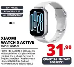 Comet Xiaomi watch 5 active smartwatch offerta