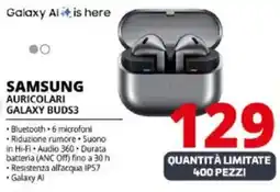 Comet Samsung auricolari galaxy budS3 offerta