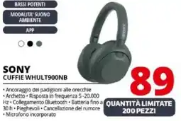 Comet Sony cuffie WHULT900NB offerta