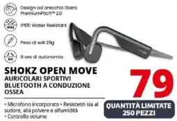 Comet Shokz open move auricolari sportivi bluetooth a conduzione ossea offerta