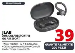 Comet Jlab auricolari sportivi go air sport offerta