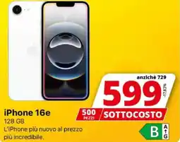 Comet iPhone 16e 128GB offerta