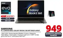 Comet Samsung pc convertibile galaxy book3 360 NP730QFG-KASIT offerta