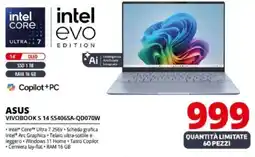 Comet ASUS VIVOBOOK S 14 S5406SA-QD070W offerta