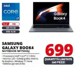 Comet SAMSUNG GALAXY BOOK4 NOTEBOOK NP750XGJ offerta