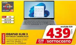 Comet Lenovo IDEAPAD SLIM 3 NOTEBOOK 15AMN8 NGIX offerta
