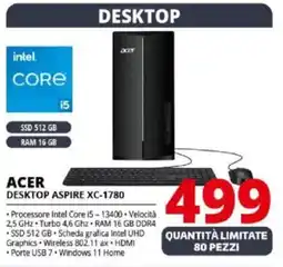 Comet ACER DESKTOP ASPIRE XC-1780 offerta