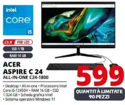 Comet ACER ASPIRE C 24 ALL-IN-ONE C24-1800 offerta