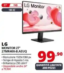 Comet LG MONITOR 27"' 27MR400-B.AEUQ offerta