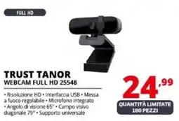 Comet TRUST TANOR 99 WEBCAM FULL HD 25548 offerta