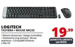 Comet LOGITECH TASTIERA + MOUSE MK220 offerta