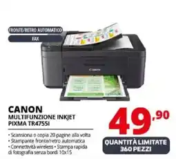 Comet CANON MULTIFUNZIONE INKJET PIXMA TR47551 offerta