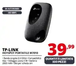 Comet TP-LINK HOTSPOT PORTATILE M7010 offerta