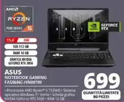 Comet ASUS NOTEBOOK GAMING FA506NC-HN001W offerta