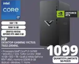 Comet HP DESKTOP GAMING VICTUS TG02-2004NL offerta