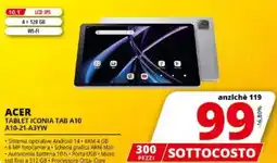 Comet ACER TABLET ICONIA TAB A10 A10-21-A3YW offerta