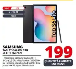 Comet SAMSUNG TABLET GALAXY TAB S6 LITE SM-P620 offerta