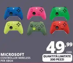 Comet Microsoft controller wireless per xbox offerta