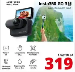 Comet Insta360 GO 3S La piccola cam in 4K offerta