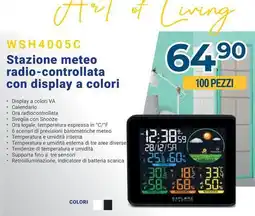 Sinergy WSH4005C Stazione meteo radio-controllata con display a colori offerta