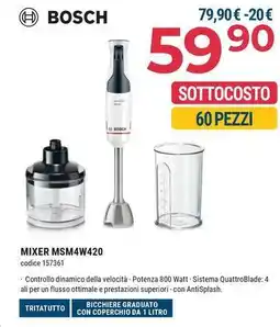 Sinergy BOSCH MIXER MSM4W420 offerta