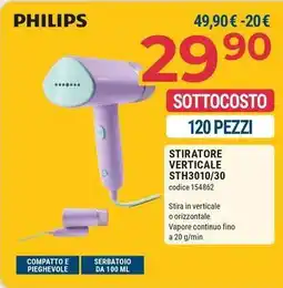 Sinergy PHILIPS STIRATORE VERTICALE STH3010/30 offerta