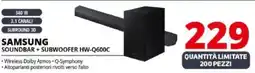 Comet SAMSUNG SOUNDBAR + SUBWOOFER HW-Q600C offerta