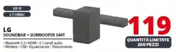 Comet LG SOUNDBAR + SUBWOOFER S40T offerta