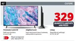Comet Samsung 43'' CU7Q90 offerta