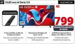 Comet LG 42" OLED evo Al Serie C4 OLED42C44 offerta