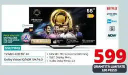 Comet Hisense TV Mini-LED 55" 4K 55U79NQ offerta
