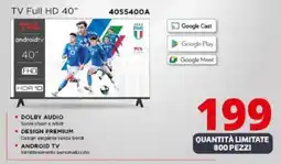 Comet TCL TV Full HD 40” offerta