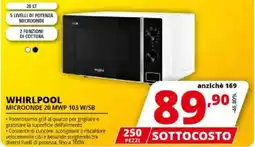 Comet WHIRLPOOL MICROONDE 20 MWP 103 W/SB offerta