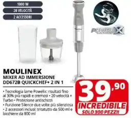 Comet MOULINEX MIXER AD IMMERSIONE DD6728 QUICKCHEF+ 2 IN 1 offerta