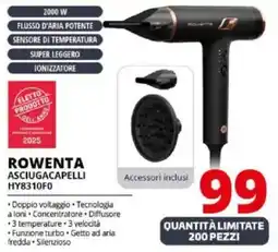 Comet Rowenta asciugacapelli HY8310FO offerta