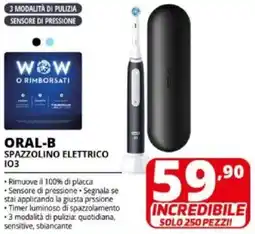 Comet Oral-b spazzolino elettrico IO3 offerta