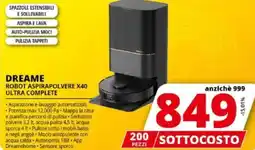 Comet Dreame robot aspirapolvere x40 ultra complete offerta