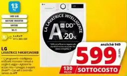 Comet LG Lavatrice F4R3013NSWB offerta