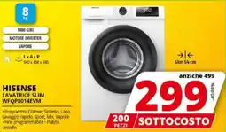 Comet HISENSE Lavatrice SLIM WFQP8014EVM offerta