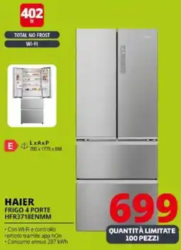 Comet HAIER FRIGO 4 PORTE HFR3718ENMM offerta