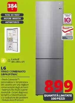 Comet LG FRIGO COMBINATO GBP62PZNAC offerta