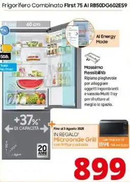 Comet Samsung Frigorifero Combinato First 75 AI RB50DG602ES9 offerta