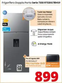 Comet Samsung Frigorifero Doppia Porta Serie 7300 RT53DG7B14S9 offerta