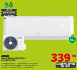 Comet ARGO CLIMATIZZATORE MONOSPLIT GREENSTYLE TOP offerta