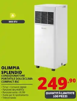 Comet Olimpia splendid condizionatore portatile dolceclima compact 8SC offerta