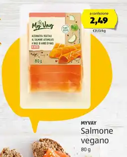 ALDI MYVAY Salmone vegano offerta