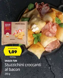 ALDI SNACK FUN Stuzzichini croccanti al bacon offerta