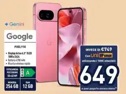 Unieuro Google PIXEL 95G offerta